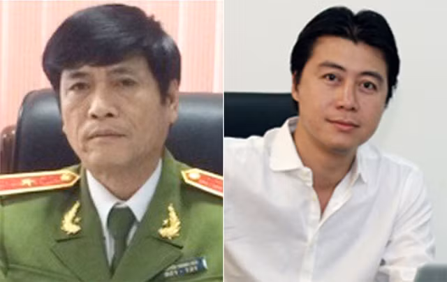 Ông Nguyễn Thanh Hóa (trái) và ông Phan Sào Nam - nguyên chủ tịch VTC Online, một trong những người cầm đầu đường dây đánh bạc có liên quan đến ông Hóa.