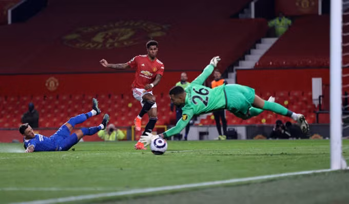 Rashford gỡ hòa 1-1 trận MU vs Brighton ở phút 62