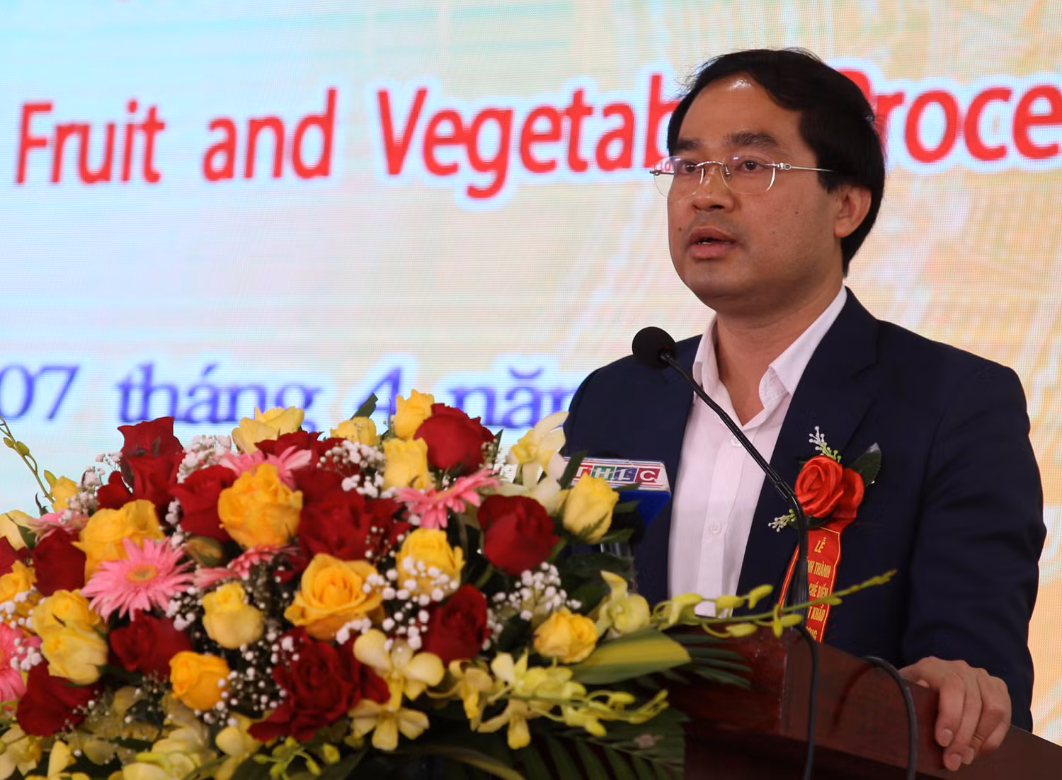 Chủ tịch UBND tỉnh Trịnh Xuân Trường phát biểu tại lễ khánh thành.
