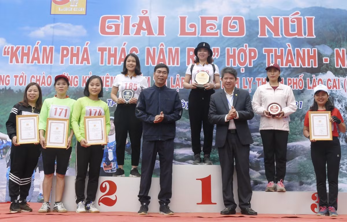 Thành phố Lào Cai tổ chức thành công Giải leo núi “Khám phá thác Nậm Rịa” Hợp Thành năm 2021 ảnh 10