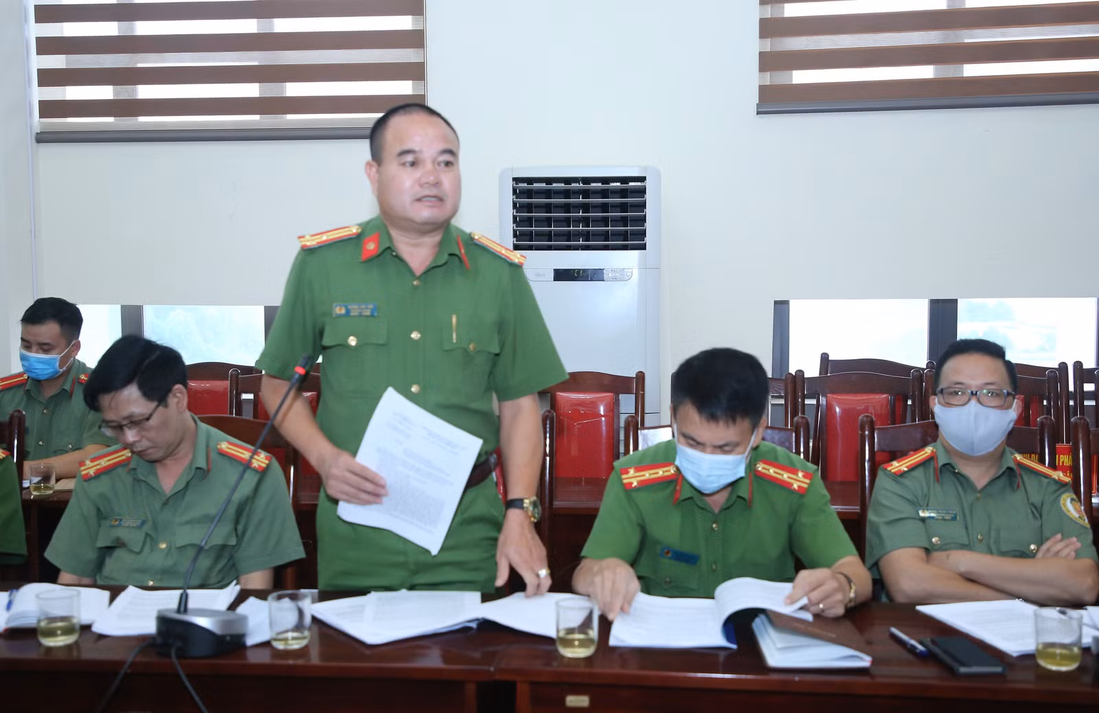 Trưởng phòng Cảnh sát Cơ động, Công an tỉnh kiến nghị cần bổ sung một số nhiệm vụ, quyền hạn của cảnh sát cơ động để đảm bảo phù hợp với các quy định của Hiến pháp năm 2013.