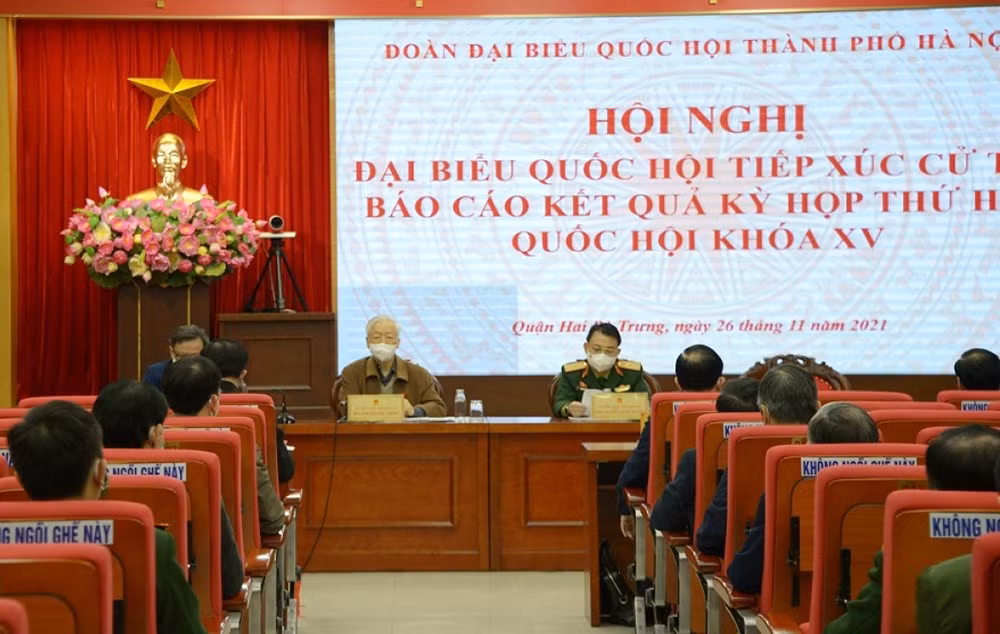 Tổng Bí thư Nguyễn Phú Trọng tiếp xúc cử tri Hà Nội ảnh 3