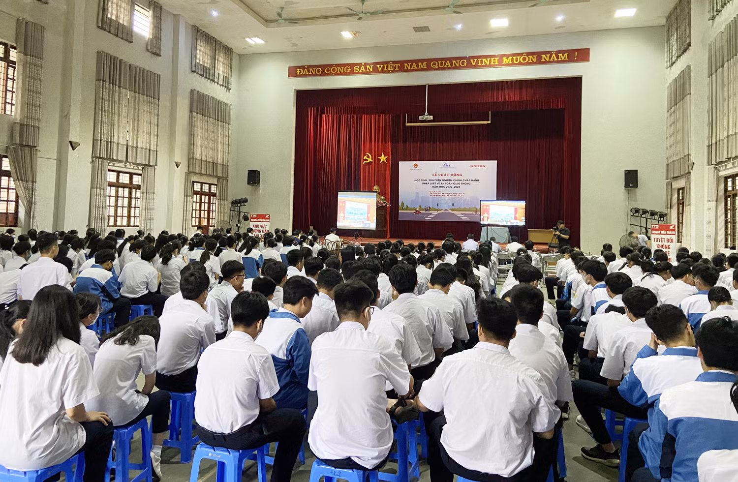 Quang cảnh lễ phát động tại điểm cầu tỉnh Lào Cai.