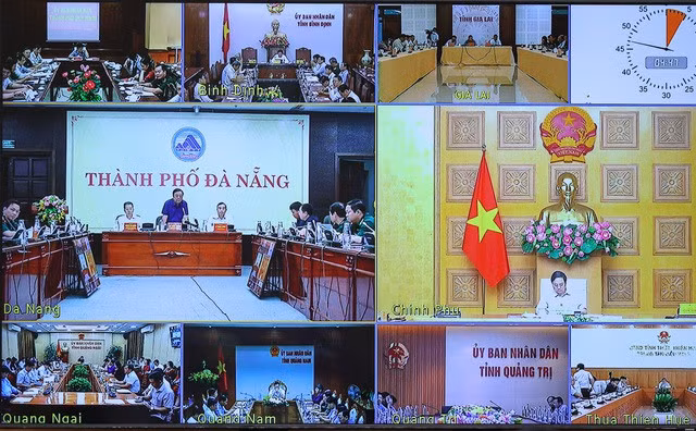 Từ điểm cầu thành phố Đà Nẵng, Bộ trưởng Bộ Nông nghiệp và Phát triển nông thôn Lê Minh Hoan cho biết chúng ta có thể tương đối yên tâm với công tác bảo đảm an toàn hồ đập.