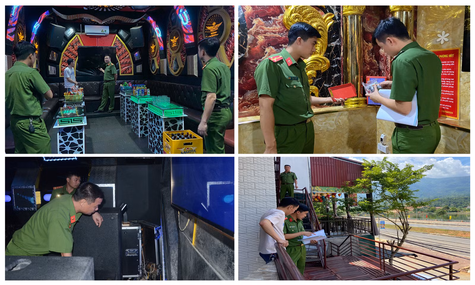 Kiểm tra các điều kiện về phòng cháy tại cơ sở kinh doanh karaoke.