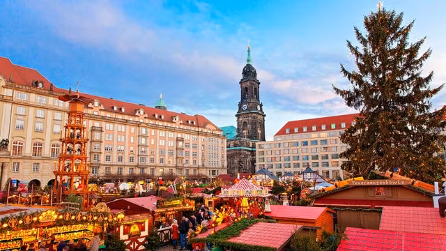 Khung cảnh Dresden mùa Giáng sinh.