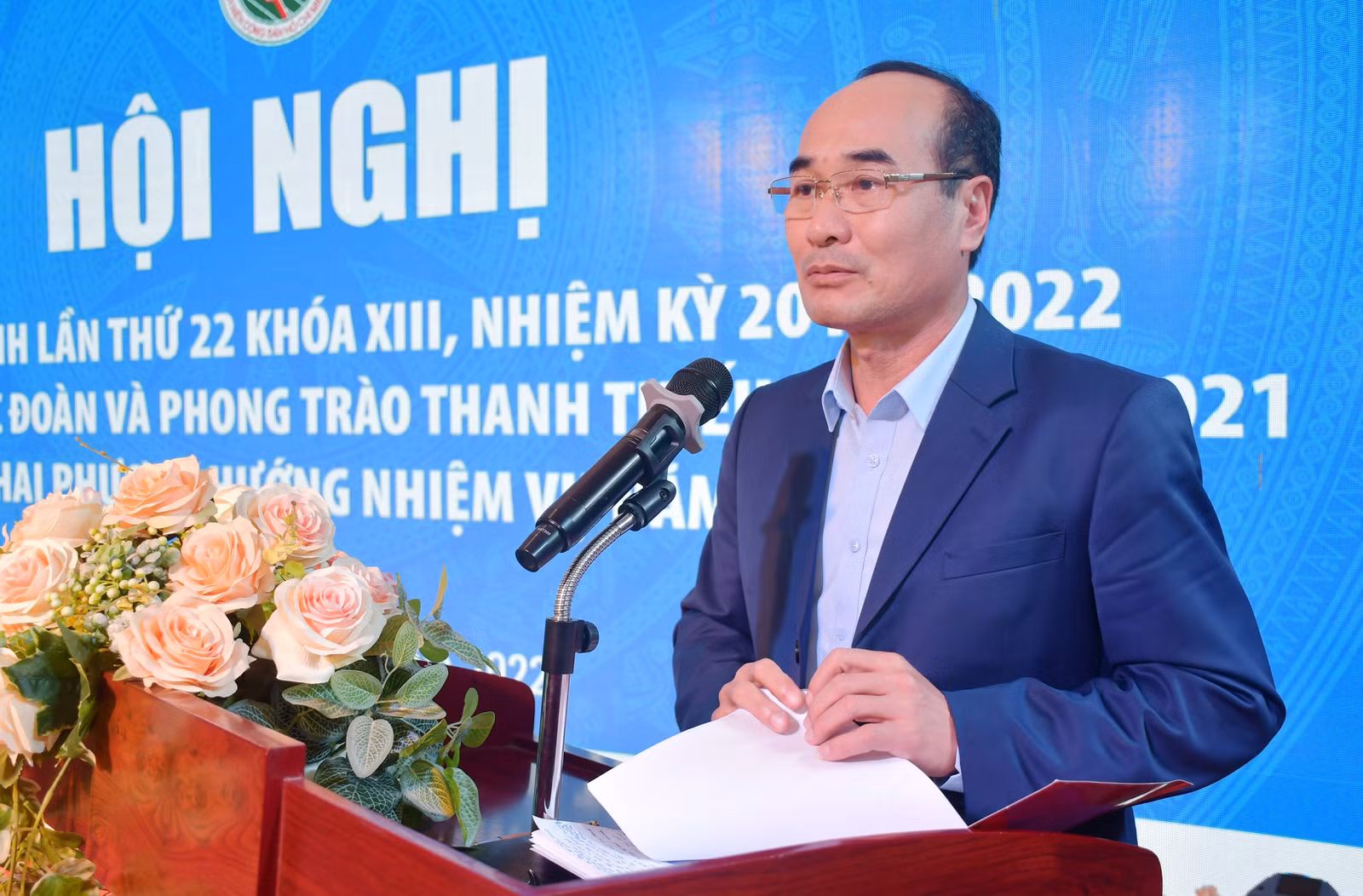 Phó Bí thư Thường trực Tỉnh ủy Vũ Xuân Cường phát biểu chỉ đạo.