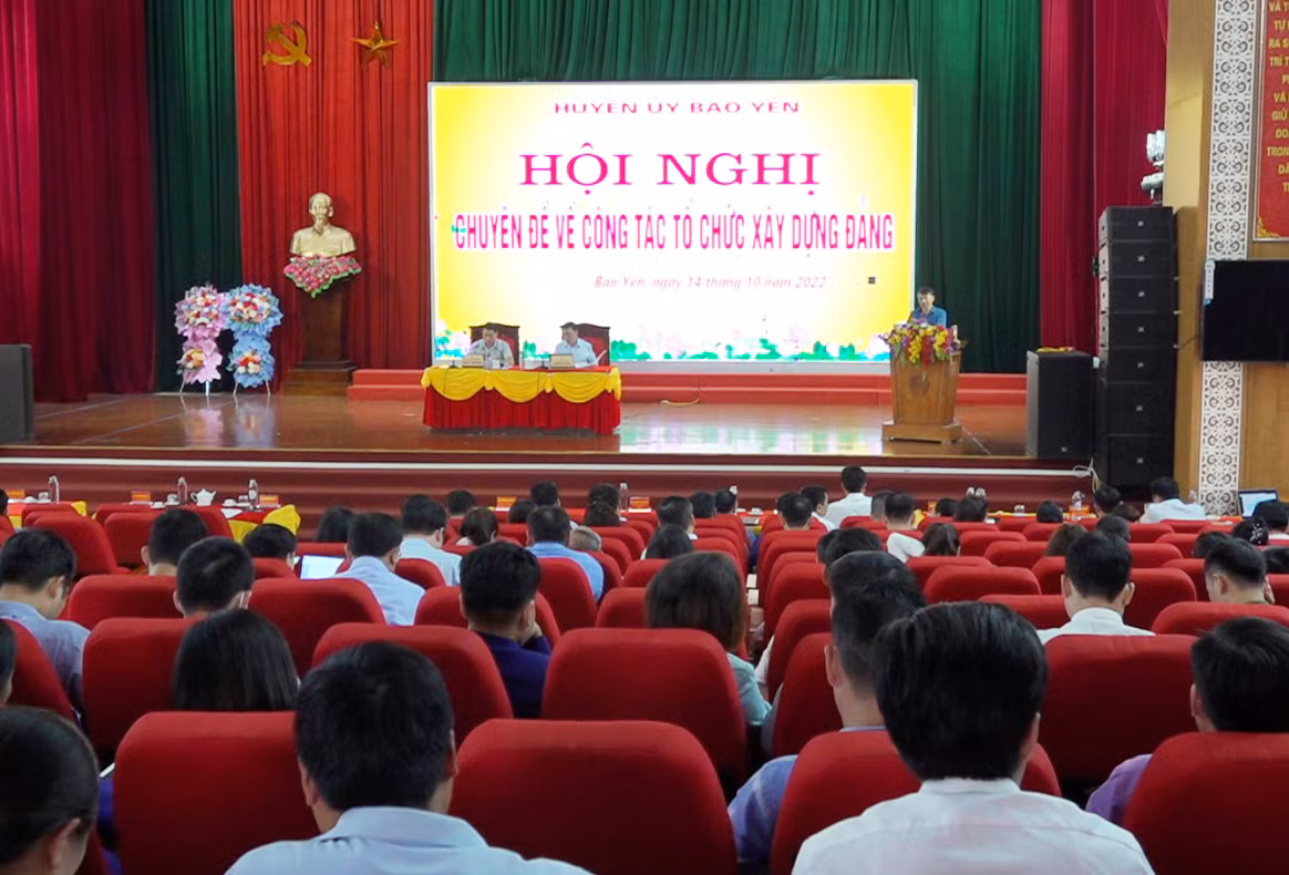 Huyện ủy Bảo Yên bàn giải pháp nâng cao chất lượng, hiệu quả công tác tổ chức xây dựng Đảng ảnh 1