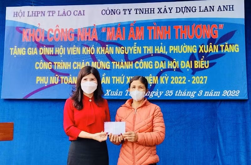 Khởi công xây dựng nhà “Mái ấm tình thương” cho hội viên phụ nữ có hoàn cảnh đặc biệt khó khăn ảnh 1