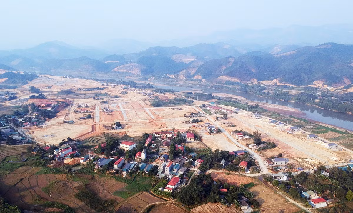 Toàn cảnh khu tái định cư sân bay Sa Pa.