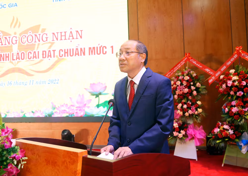 Trường Chính trị tỉnh Lào Cai đón nhận Bằng đạt chuẩn mức 1 đầu tiên trong cả nước ảnh 3