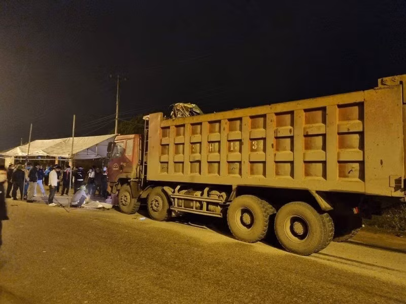 Hiện trường vụ tai nạn. (Ảnh: Ủy ban An toàn giao thông cung cấp)