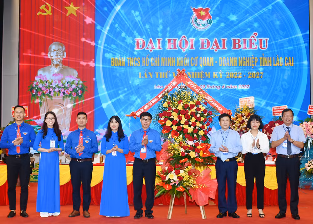 Đại hội Đại biểu Đoàn TNCS Hồ Chí Minh Khối Cơ quan – Doanh nghiệp tỉnh và huyện Bát Xát, nhiệm kỳ 2022 - 2027 ảnh 3