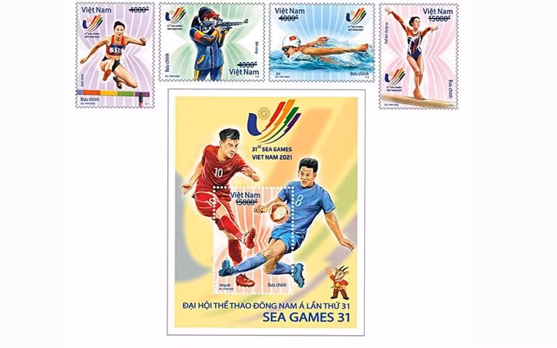 Bộ tem SEA Games 31.