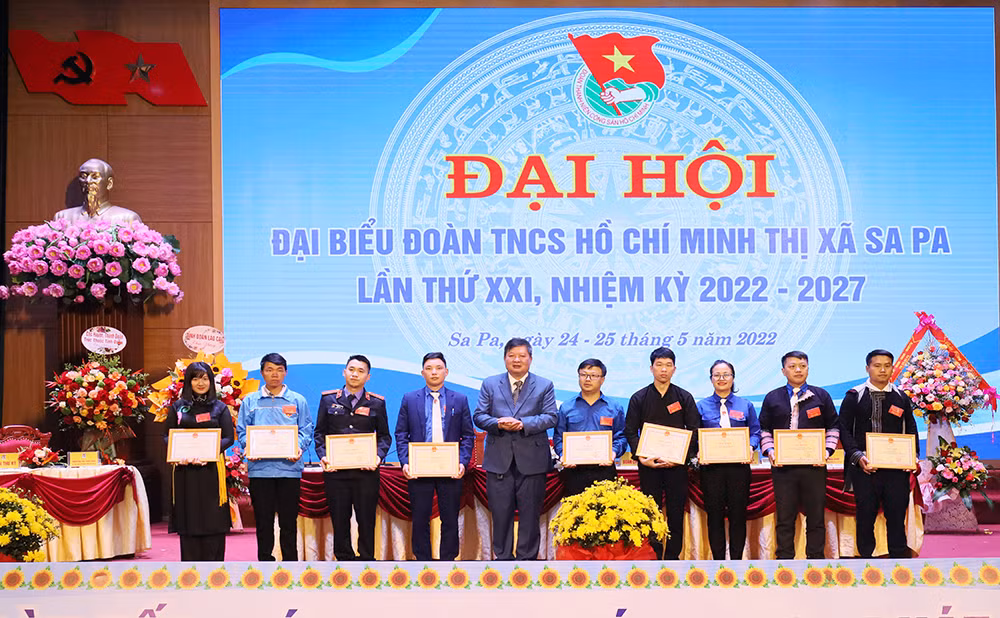 Đại hội Đoàn thanh niên Cộng sản Hồ Chí Minh thị xã Sa Pa lần thứ XXI, nhiệm kỳ 2022 – 2027 ảnh 5
