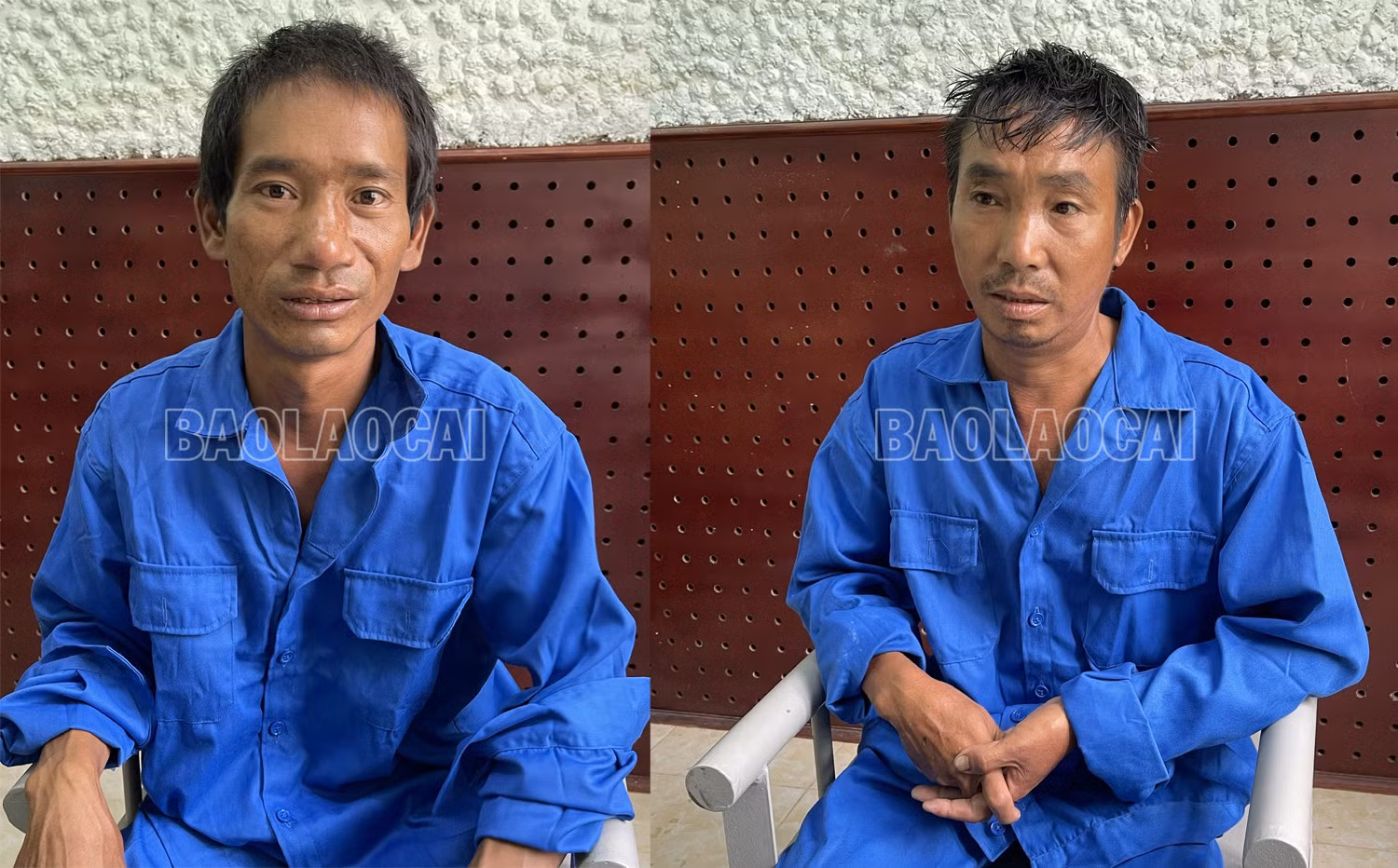 Đối tượng Ly Se Xuy và Phu Thó Suy tại Cơ quan Cảnh sát điều tra.