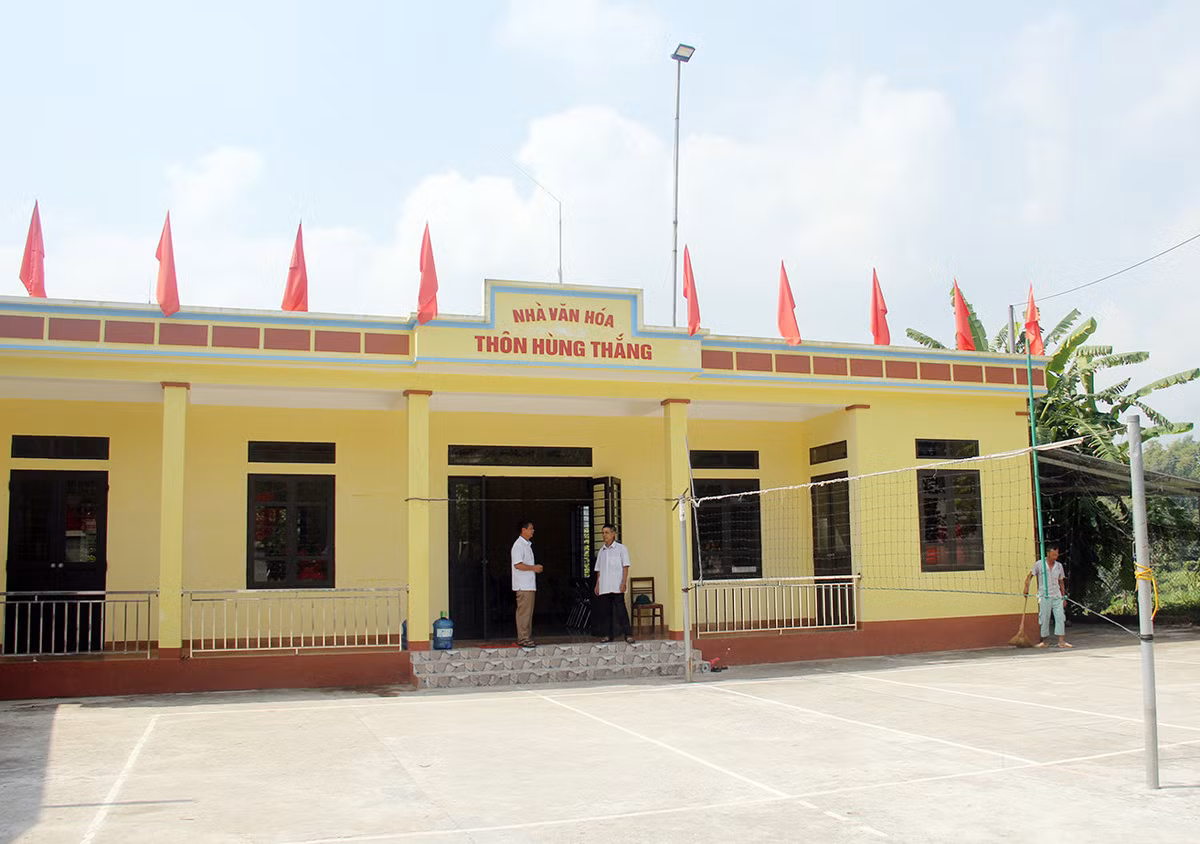 Nhà văn hóa thôn Hùng Thắng, xã Gia Phú.