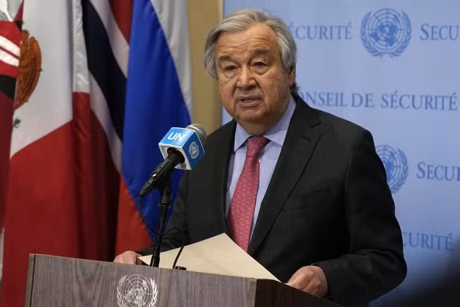 Tổng Thư ký Liên Hợp Quốc Antonio Guterres.