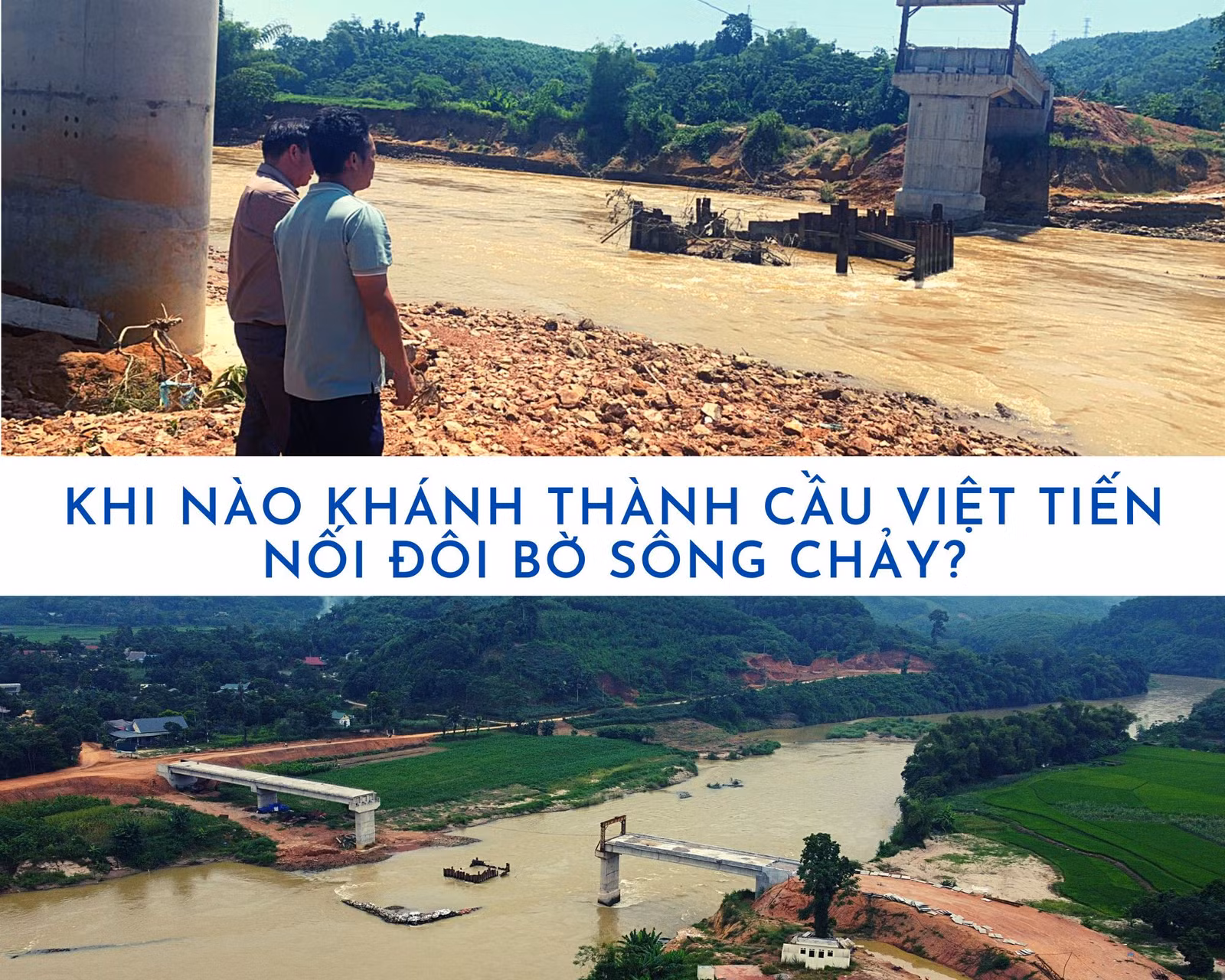 Khi nào khánh thành cầu Việt Tiến nối đôi bờ sông Chảy? ảnh 1