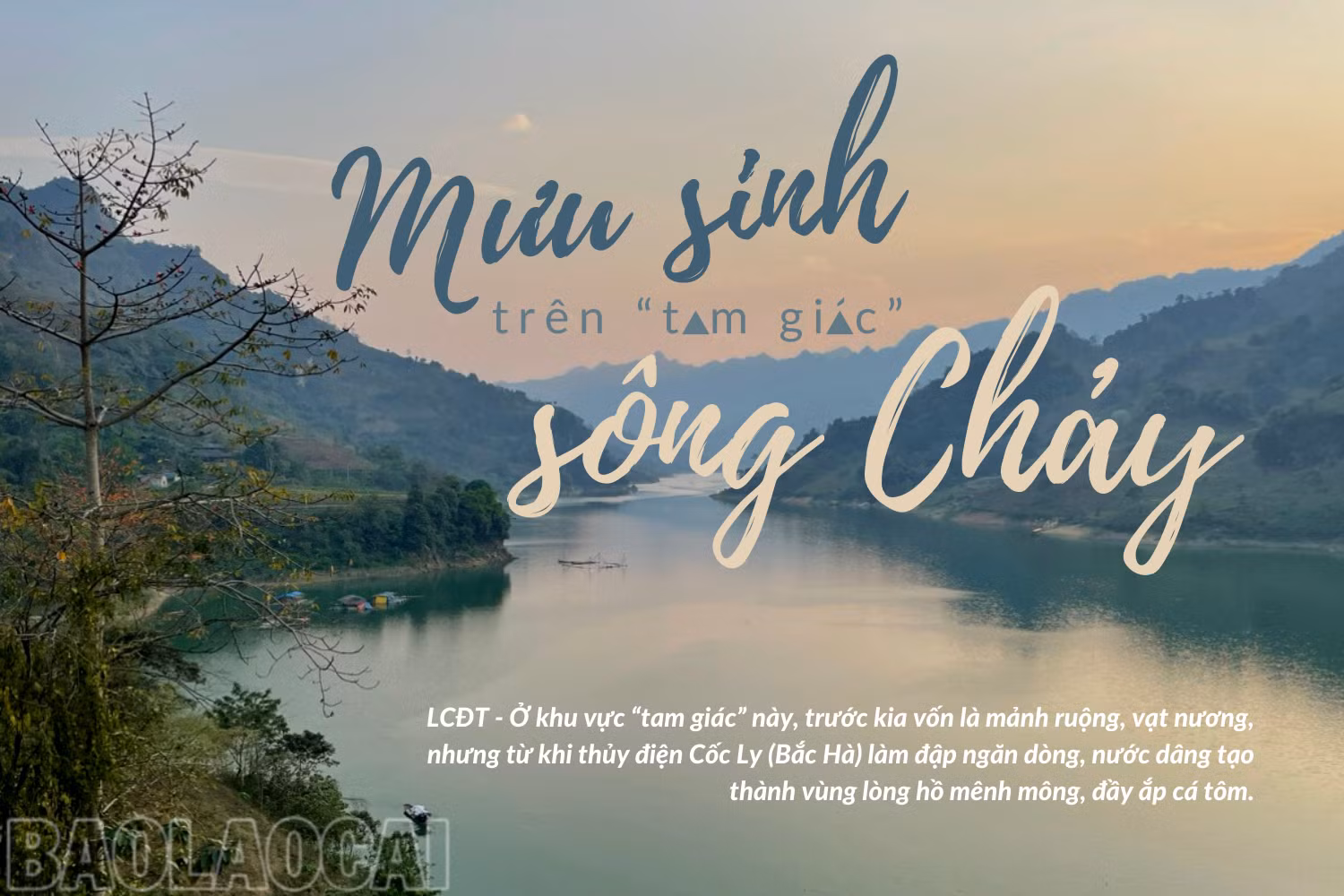 Mưu sinh trên “tam giác” sông Chảy ảnh 1