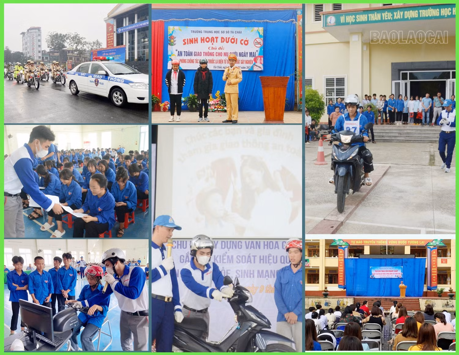 Nhiều hoạt động tuyên truyền nhằm xây dựng văn hóa giao thông từ cơ sở.