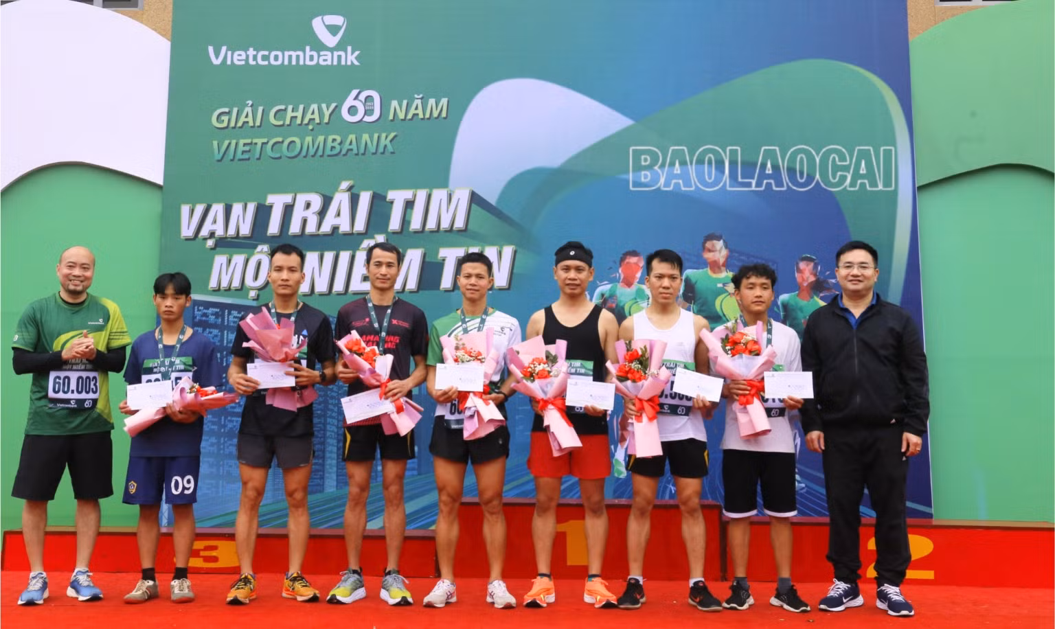 Trao giải Nhất, Nhì, Ba cho các nữ vận động viên. Trao giải Nhất, Nhì, Ba cho các nam vận động viên. Trao giải đồng hạng cho các nữ vận động viên. Trao giải đồng hạng cho các nam vận động viên. Trao Kỷ niệm chương cho các vận động viên.