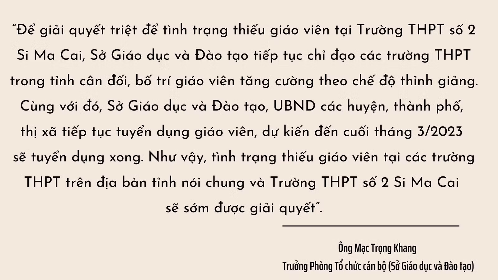 Trường THPT số 2 Si Ma Cai: Giải bài toán thiếu giáo viên ảnh 4