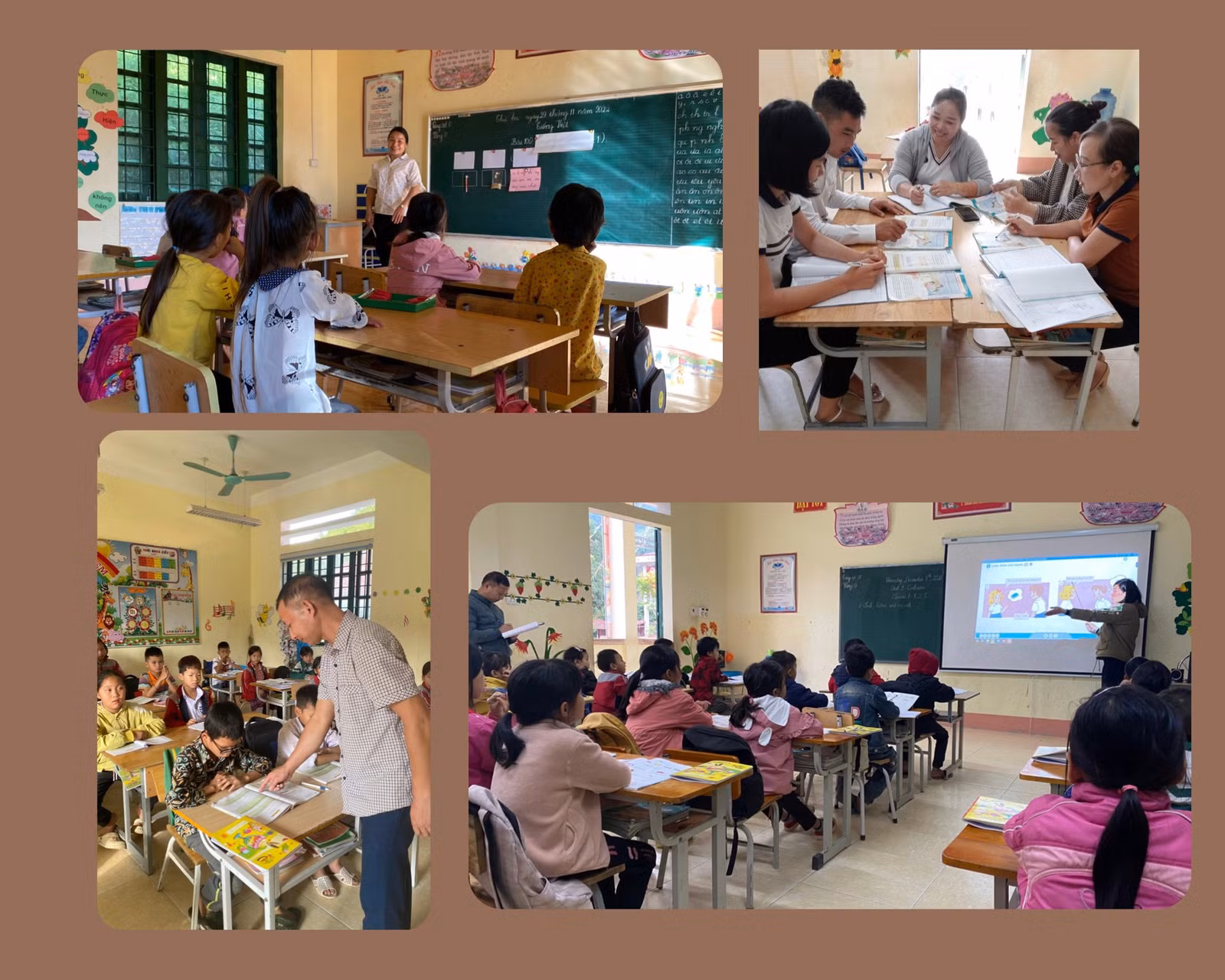 Thầy và trò Trường PTDT bán trú Tiểu học Nậm Lúc thi đua dạy tốt, học tốt.