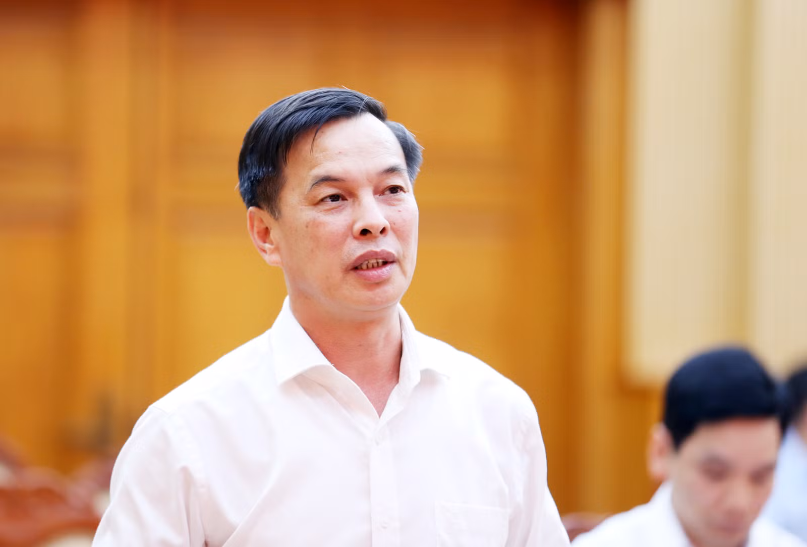 Thường trực Huyện ủy Bảo Thắng phát biểu.