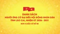 Danh sách chính thức những người ứng cử đại biểu HĐND tỉnh Lào Cai, nhiệm kỳ 2026 - 2031 (đơn vị bầu cử số 8)