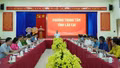 Đồng chí Sùng A Lềnh làm việc với Ban Thường vụ Đảng ủy phường Trung Tâm
