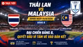 TRỰC TIẾP Thái Lan vs Malaysia (20h00 ngày 01/8): Đại chiến bảng B, quyết đấu vì tấm vé vào bán kết