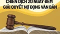 'Chiến dịch 20 ngày đêm': Phấn đấu giải quyết triệt để nợ đọng văn bản