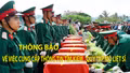 Thông báo về việc cung cấp thông tin tìm kiếm, quy tập mộ liệt sĩ