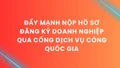 Đẩy mạnh nộp hồ sơ đăng ký doanh nghiệp qua cổng dịch vụ công quốc gia