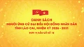 Danh sách chính thức những người ứng cử đại biểu HĐND tỉnh Lào Cai, nhiệm kỳ 2026 - 2031 (đơn vị bầu cử số 16)