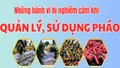 [Infographic] Những hành vi bị nghiêm cấm trong quản lý, sử dụng pháo