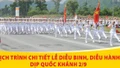 Lịch trình chi tiết Lễ diễu binh, diễu hành sáng 2/9