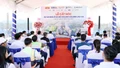 Cất nóc 2 tòa nhà thuộc dự án NOXH Golden Square Lào Cai