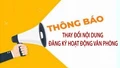 Thông báo thay đổi nội dung đăng ký hoạt động văn phòng