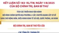 Kết luận số 183- KL/TW: Nhiệm vụ của các tỉnh ủy, thành ủy