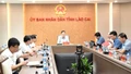 Phó Chủ tịch UBND tỉnh Nguyễn Thành Sinh chủ trì buổi làm việc với Ban Quản lý Khu kinh tế tỉnh