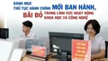 Danh mục thủ tục hành chính mới ban hành, bãi bỏ trong lĩnh vực hoạt động khoa học và công nghệ