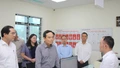 Bí thư Trung ương Đảng Trần Lưu Quang khảo sát việc vận hành cấp xã mới tại phường Cam Đường