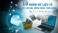 [Infographic] 10 nhóm dữ liệu về cán bộ, công chức, viên chức trong Cơ sở dữ liệu quốc gia