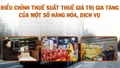 [Infographic] Điều chỉnh thuế suất thuế giá trị gia tăng của một số hàng hóa, dịch vụ