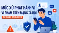 [Infographic] Mức xử phạt hành vi vi phạm trên mạng xã hội