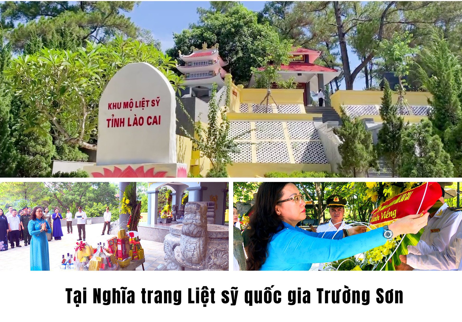 Đoàn đại biểu của tỉnh đặt vòng hoa, dâng hương tại Nghĩa trang Liệt sỹ quốc gia Trường Sơn. nghia-trang-truong-son.jpg