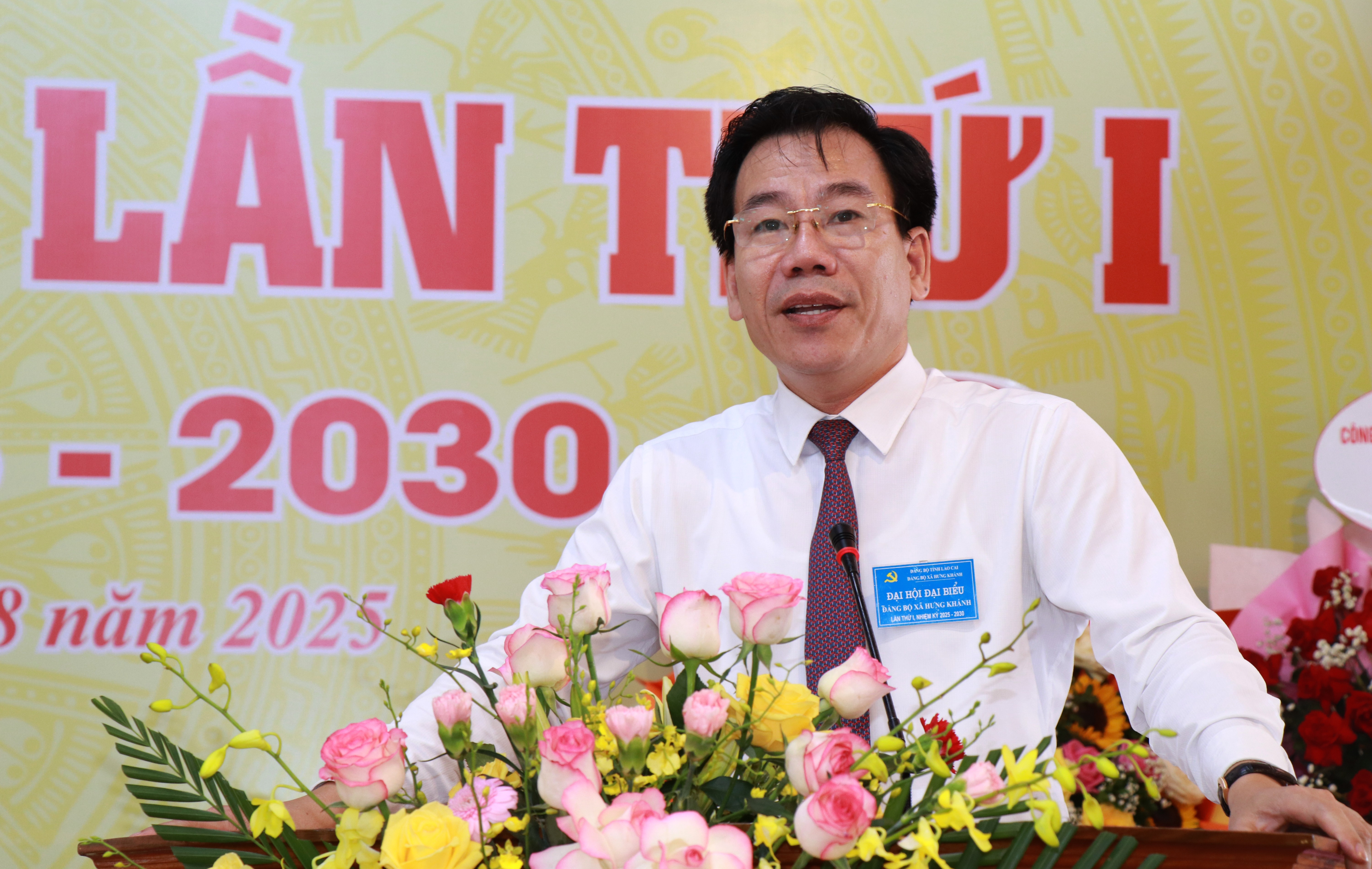 Đồng chí Dương Đức Huy, Ủy viên Ban Thường vụ, Trưởng ban Tuyên giáo và Dân vận Tỉnh ủy phát biểu chỉ đạo đại hội. img-1263.jpg