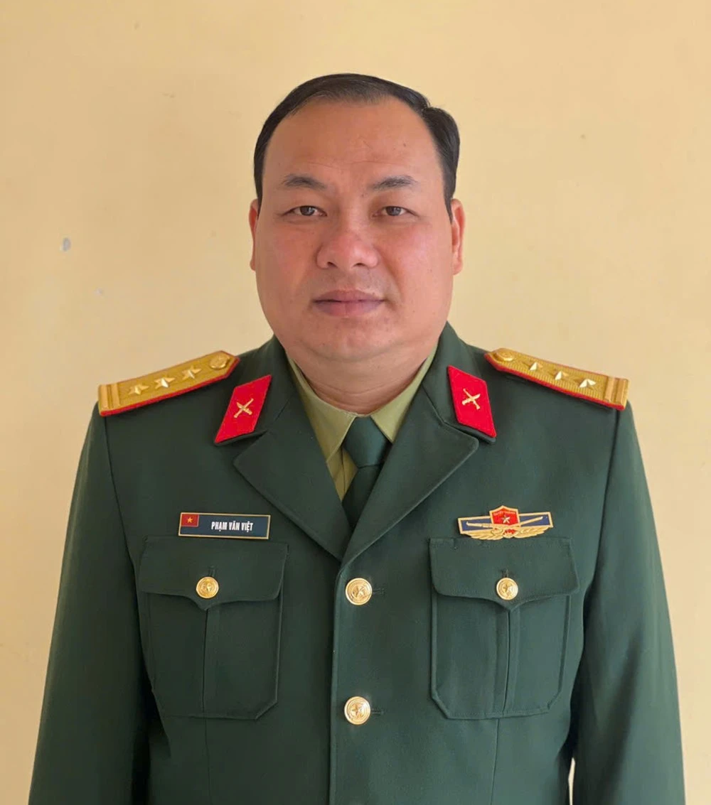 Thượng tá Phạm Văn Việt, Chỉ huy trưởng Ban CHQS huyện Mường Khương.
